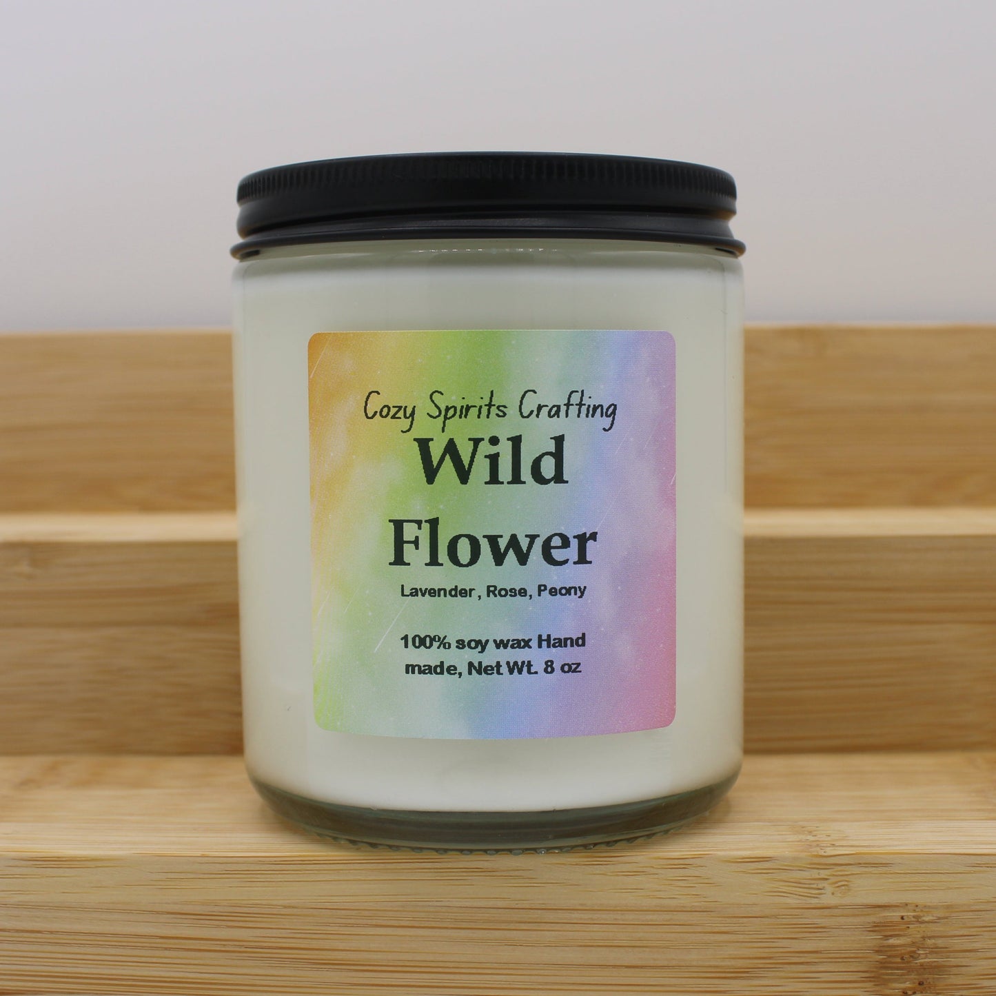 8 oz wood wick candle